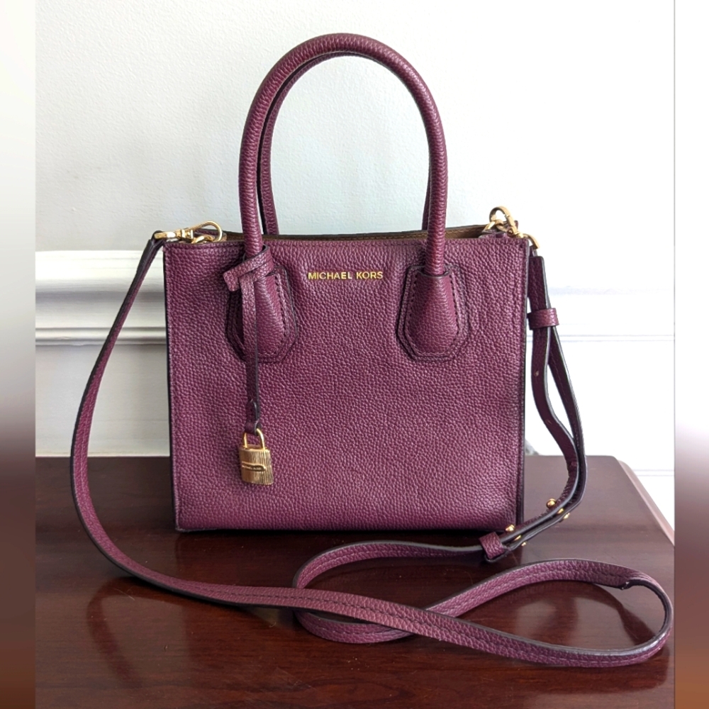 Michael Kors Mini Jet Set Crossbody Bag Purple Plum